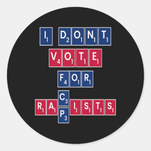 Anti Republican Liberal Equality Vote Blue Progres Classic Round Sticker