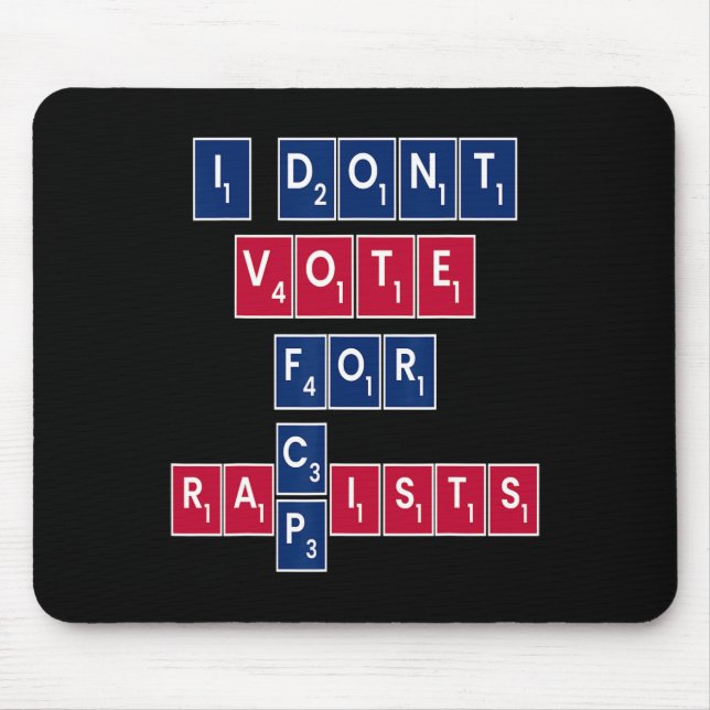 Anti Republican Liberal Equality Vote Blue Progres Mouse Mat (Front)