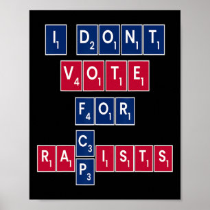 Anti Republican Liberal Equality Vote Blue Progres Poster