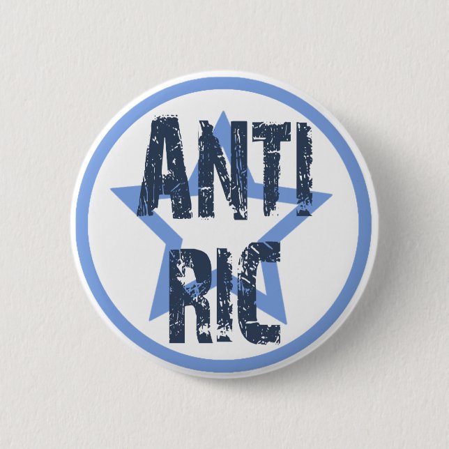 Anti-RIC 6 Cm Round Badge (Front)