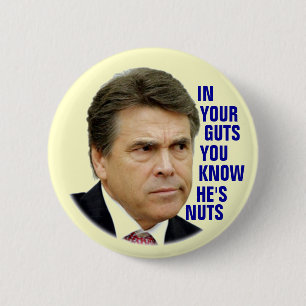 Anti-Rick Perry 2012 6 Cm Round Badge
