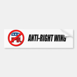 ANTI-RIGHT WING BUMPER STICKER
