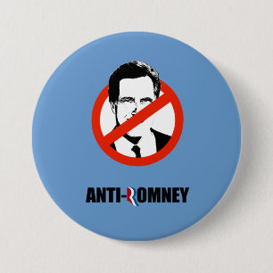 ANTI-ROMNEY -.png 7.5 Cm Round Badge