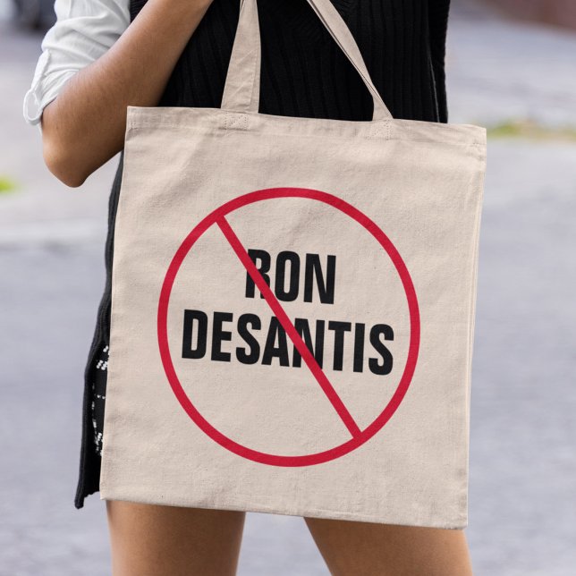 Anti Ron DeSantis Florida Democrat Political Tote Bag (Creator Uploaded)