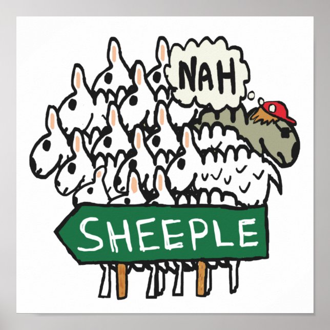 Anti Sheeple Poster (Front)
