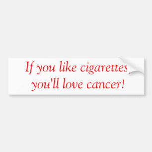 Anti-Smoking bumpersticker Bumper Sticker
