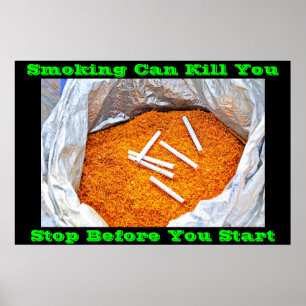 anti smoking posters on Green