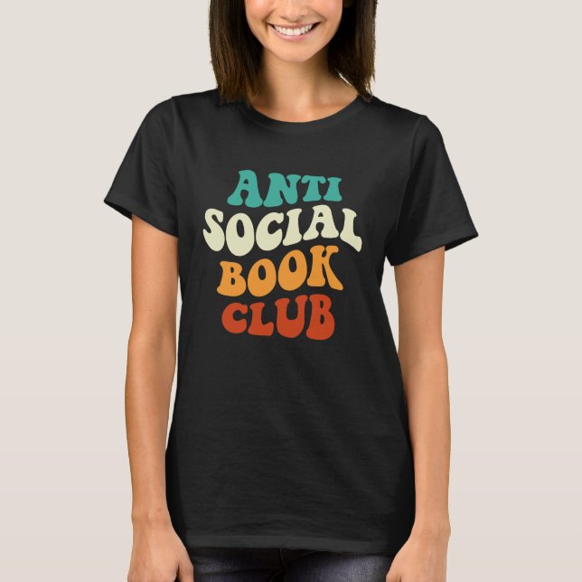 Anti Social Book Club Apparel Retro Groovy T-Shirt (Front)