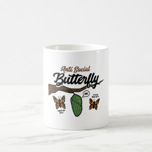 Anti Social Butterfly Coffee Mug