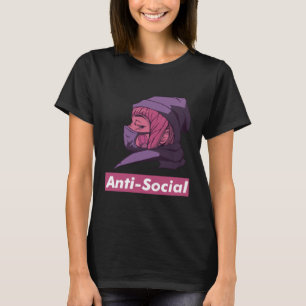 Anti Social Facemask Japanese Episode Noodles T-Shirt