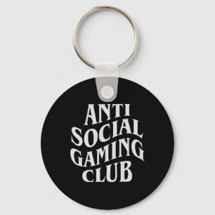 Anti Social Gaming Club Funny Video Game Player Key Ring
