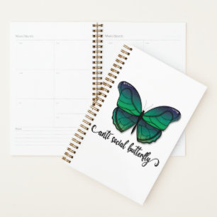 Anti Social Green Butterfly Planner