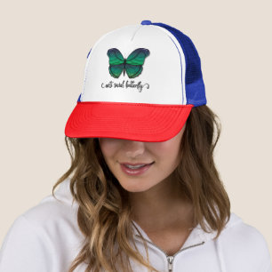 Anti Social Green Butterfly Trucker Hat