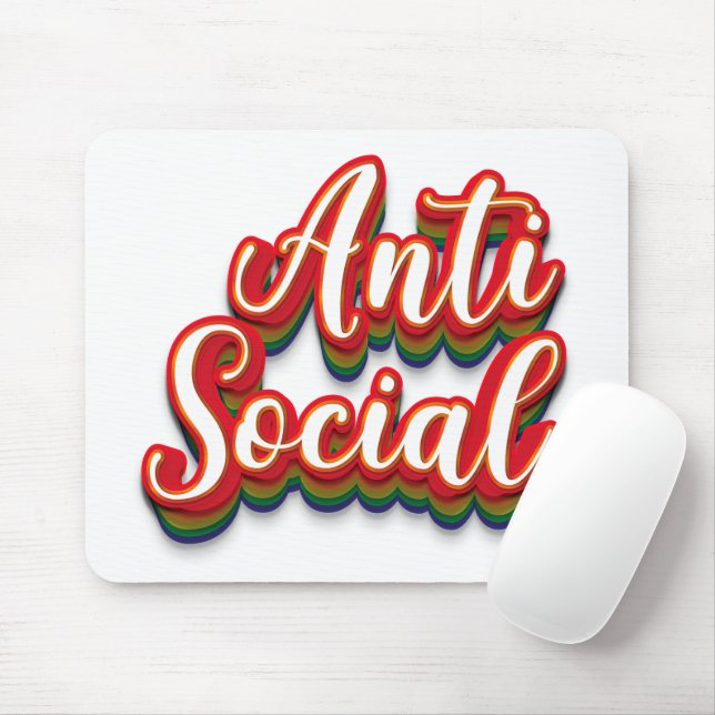 Anti Social Mouse Mat (With Mouse)