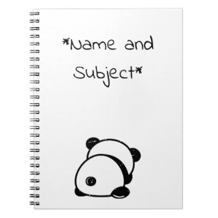 Anti-Social Panda Bear Notebook