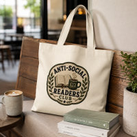 Anti-Social Readers Club Embroidered Style Bookish