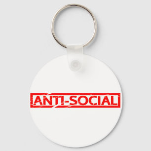 Anti-social Stamp Key Ring