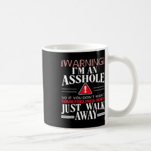Anti Social Warning Im An Hole Adult Humour Coffee Mug
