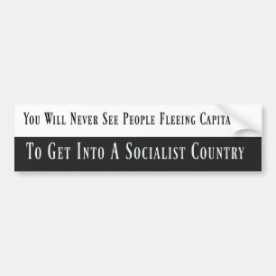 Anti-Socialist Bumper Sticker