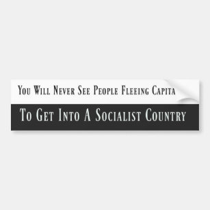 Anti-Socialist Bumper Sticker