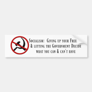 Anti-Socialist Bumper Sticker