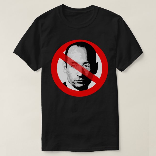 Anti Stephen Miller Crossed Out Face T-Shirt (Design Front)
