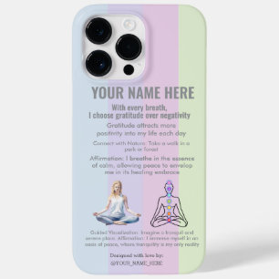 ANTI-Stress YOGA CHAKRA PEACE  GRATITUDE Case-Mate iPhone 14 Pro Max Case