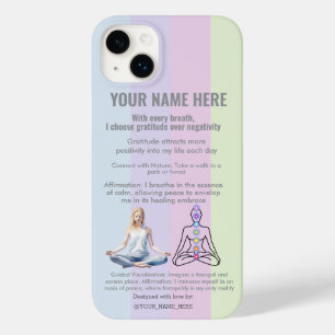 ANTI-Stress YOGA CHAKRA PEACE  GRATITUDE Case-Mate iPhone 14 Plus Case