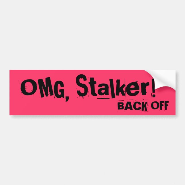 Anti Tailgater: STALKER bumper sticker (Front)