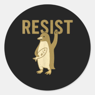 Anti Tariff Graphic Political Protest Design Again Classic Round Sticker