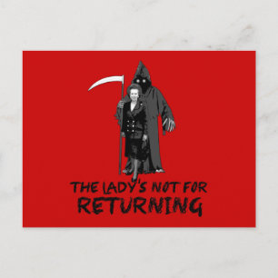 Anti Thatcher Postcard