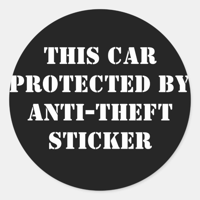 ANTI-THEFT Sticker (Front)