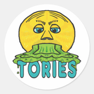 Anti Tories Classic Round Sticker