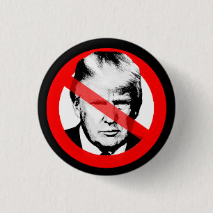 Anti Trump 3 Cm Round Badge