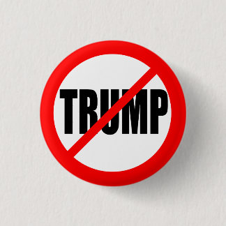 ANTI-TRUMP 3 CM ROUND BADGE