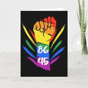 Anti Trump 8645 Lgbtq+  Card