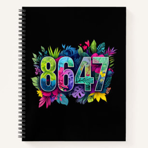 Anti Trump 8647 Floral Resist 86 47 Impeach Trump Notebook