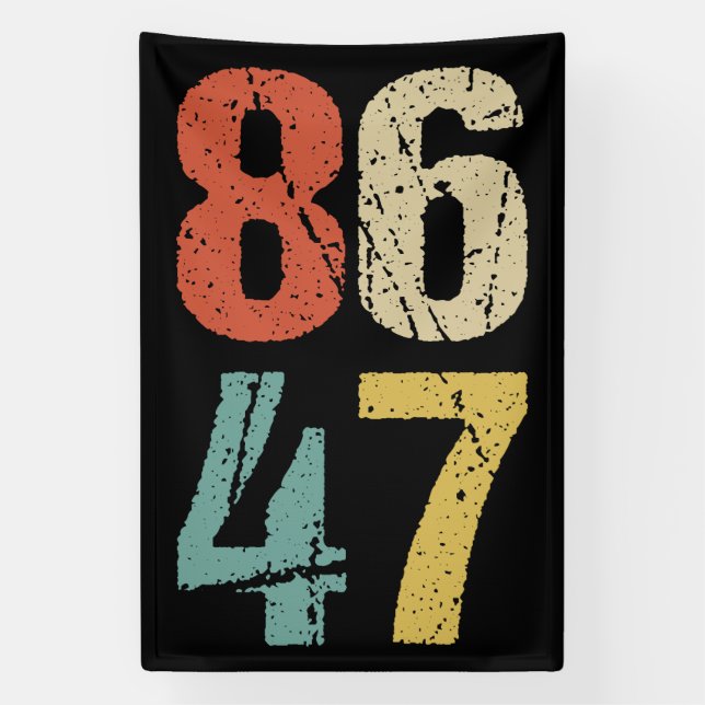 Anti-Trump - 86 47 I Banner (Vertical)