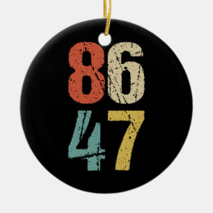 Anti-Trump - 86 47 I Ceramic Tree Decoration