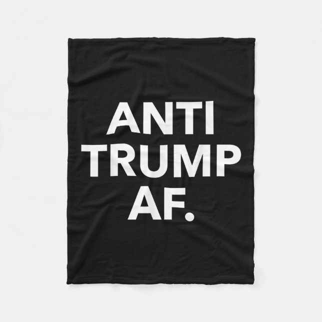 Anti Trump Af  Fleece Blanket (Front)
