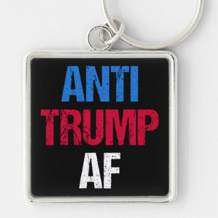 Anti-Trump AF I Key Ring