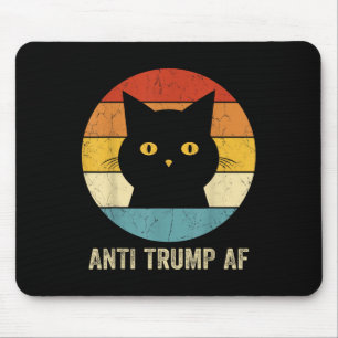 Anti Trump Af Tee Retro Funny Anti Trump Cat  Mouse Mat