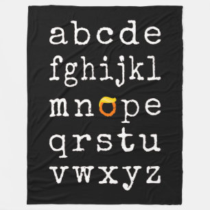 Anti-Trump Alphabet - Nope V Fleece Blanket