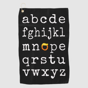 Anti-Trump Alphabet - Nope V Golf Towel