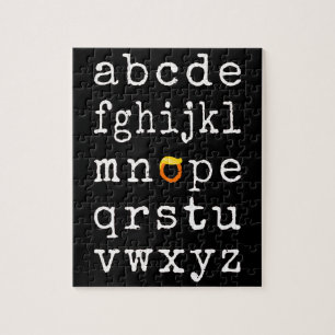 Anti-Trump Alphabet - Nope V Jigsaw Puzzle