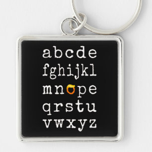 Anti-Trump Alphabet - Nope V Key Ring