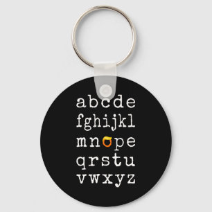 Anti-Trump Alphabet - Nope V Key Ring