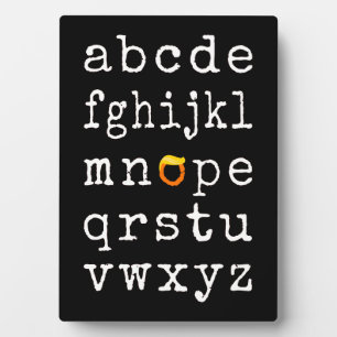 Anti-Trump Alphabet - Nope V Plaque