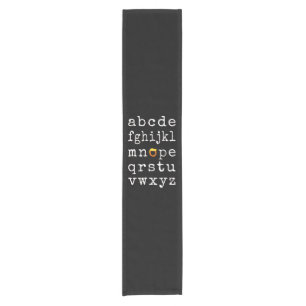 Anti-Trump Alphabet - Nope V Short Table Runner