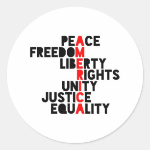 Anti-trump America Meaning1 Classic Round Sticker